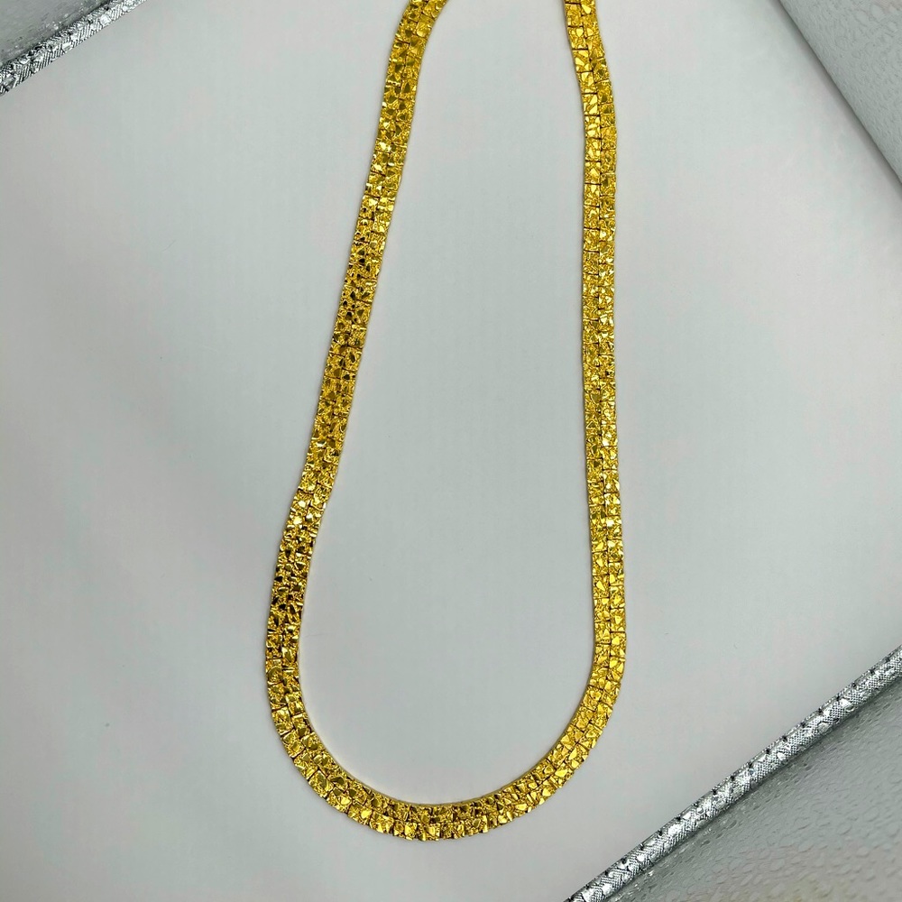 Flat Nugget Necklace (#303)